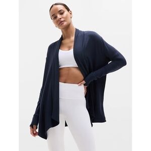 NWOT ATHLETA| Pranayama Restore Wrap in Navy| Size Small